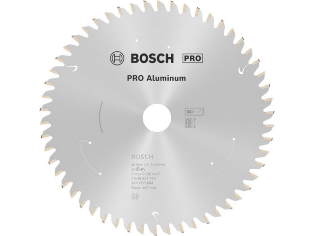 Žagin list Bosch, Dimenzije: 165x20x1,8/1,3mm, Zob: 54, 2608837763